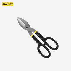Stanley 10inch Tin Snip Rubber Handle Scissors Tool Gunting ng Yero 14-556