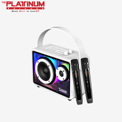 Platinum APOLLO PRO Portable Party Speaker with UHF Wireless Microphone | Bluetooth 5.3, 80W Output, and RGB Lighting PTHM530