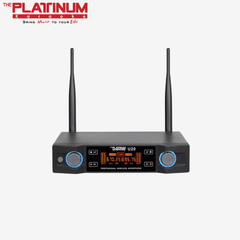 Platinum U20 2-Channel UHF Wireless Microphone System | Dual Handheld Mics with Clear Sound, Long Battery Life & 20m Range