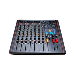 Kevler Mate 8 Compact Mixer 8 Channel | Bluetooth USB DSP Effects | 6 Mic Input Audio Mixer with Phantom Power