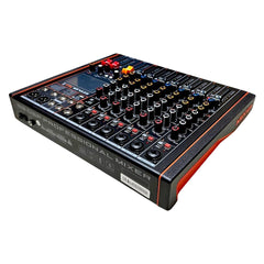 Kevler Mate 8 Compact Mixer 8 Channel | Bluetooth USB DSP Effects | 6 Mic Input Audio Mixer with Phantom Power