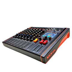 Kevler Mate 8 Compact Mixer 8 Channel | Bluetooth USB DSP Effects | 6 Mic Input Audio Mixer with Phantom Power