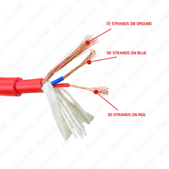Electriq l ALPA Pure Copper Low Noise XLR / Microphone Cable Wire Double PVC Jacket 6.8mm Stereo