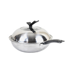 555 2 in 1 Multi - purpose Kawali Pan w/ Steamer 34cm Frying Pan Non Stick Sauce Pan w/ lid - Winland Depot