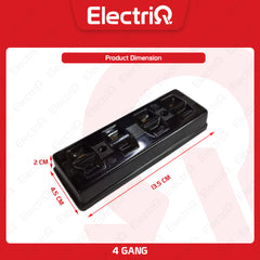 Electriq Surface Type Triple / Quadruple Convenience Outlet