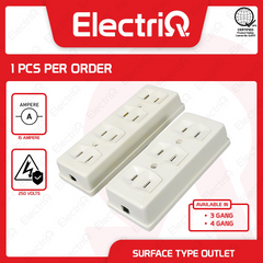 Electriq Surface Type Triple / Quadruple Convenience Outlet