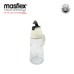 Masflex 630 ml Capacity Glass Cooking Oil Sauce Can Dispenser Bottle w/ Non-drip Spout Modern and Unique Design QM-0009 *WINLAND*
