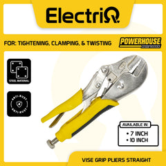 Electriq l Powerhouse Vise Grip Pliers Straight 2x Strength