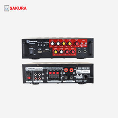 Sakura 5 channel USB Karaoke Amplifier 2 Mic Input w/ FM Tuner/USB & SD Port 60W AV-993UB