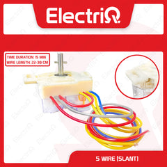 Electriq Washing Machine Timer Spare Parts - Flat and Slant Mounting 3/4/ 5/ 6/7 Wire (Universal)