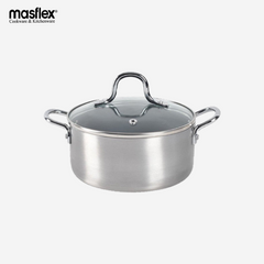 Masflex 16cm Non-Stick Induction MINI Type Casserole with Glass LID BB-MC168