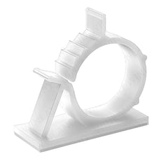 Wadfow Adjustable Cable Tie Mounts w/ Double-sided glue tape & 4Position Adjustment 100pcs/set White