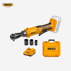 Ingco Ingco Lithium-Ion Drive Ratchet 20V Square Drive: 9.53mm (3/8") CDRLI2060152 P20S ING-CT