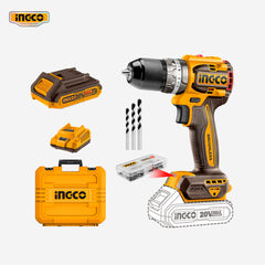 Ingco Lithium-Ion Compact Brushless Impact Drill 20V with Battery/Charger P20S ING-CT
