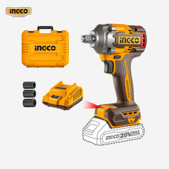 Ingco Ingco P20S Lithium-Ion Cordless Brushless motor Impact Wrench 20V 400N.m CIWLI2040 ING-CT