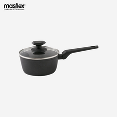 Masflex 16cm Forged Cook Safe Non-Stick Induction Saucepan with Glass Lid CO-16SP