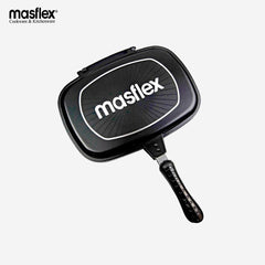 Masflex Non-Stick Double Sided Pressure Grill Frying Pan Griller 32cm DC-32DP