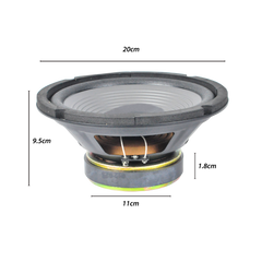 Crown / Pilum by Winland 8inches Professional Round Woofer Speaker / 160watts / 8ohms PRO-PW-816(RND) (1)piece per order