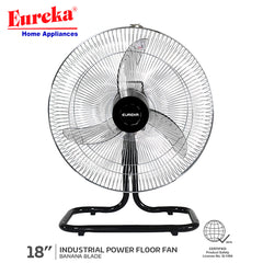Eureka 18inches 3 Blades Power Floor Fan | Electric Fan EPFF-18B