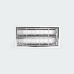 Ecolum 1200x300mm Louver Type Luminaire - Mirrorized Aluminum Reflector ESLR2X40/0