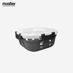 Masflex Delight Square Borosilicate Glass Food Container Set with LID