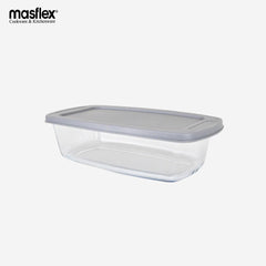 Masflex 1.8Liter Deep Rectangular Borosilicate Glass Bakeware Baking Dish w/ Lid FE-GB18