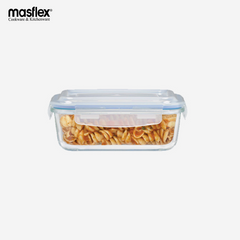 Masflex 370ML/620ML/950ML Airtight Deluxe Rectangular Glass Food Container