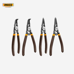 Ingco Ingco 7inch(180mm) 4 Pieces Circlip Pliers Set HCCPS26180 ING-HT