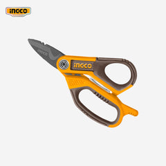 Ingco Ingco 170mm(7") Electrician's Scissors Titanium Plated Stainless Steel Material HES051708