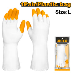 Ingco PVC Safety Gloves 32cm HGVP03