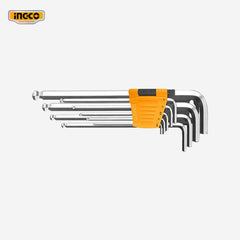 Ingco Ingco 9pcs/Set Allen Hex key | Extra-Long Arm Ball Point HHK12092 ING-HT