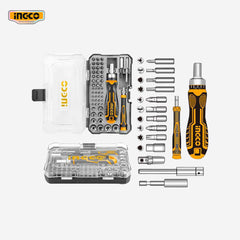Ingco Industrial 47pcs T-Handle Wrench Screwdriver Set HKSDB0478