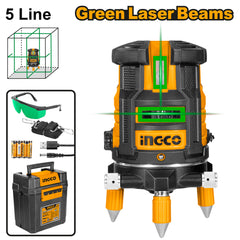Ingco Self-Leveling Line Laser Green Laser Beams 0~20m HLL305205