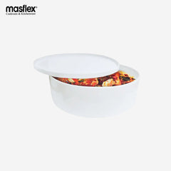 Masflex 9inches Porcelain Casserole with Cover Bakeware 2.5Liters HN-OC23