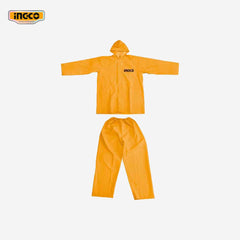 Ingco Industrial Rain Coat Suit Set w/ Zipper & Pocket HRCTSKT031.XL