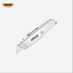 Ingco Utility Zinc Alloy Knife Cutter with SK5 Blade HUK615