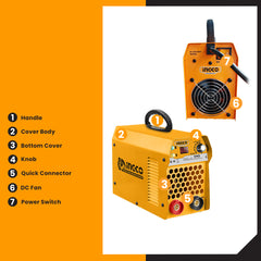 Ingco Portable Welding Machine Inverter IGBT ARC MMA