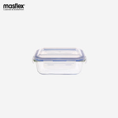 Masflex 1520 ml Rectangular Borosilicate Glass Food Container Storage Pure Glass FE-1520