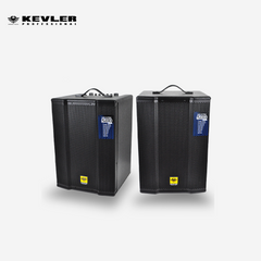 Kevler 2pcs KR-710A 10 Inch 1pc Active + 1pc Passive Speaker 3-way Bass Reflex 500W