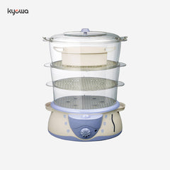 Kyowa 3 Layer Electric Food Steamer with FREE Food Tray and Rice Bowl KW-1901 KW1901
