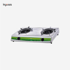 Kyowa Heavy Duty Double Burner Stainless Steel Gas Stove KW-3558