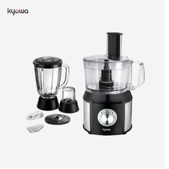 Kyowa 3 in 1 Multi-Function Food Processor with Blender and Dry Mill Attachments KW-4655
