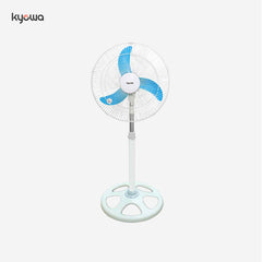 Kyowa KW-6715 Electric Fan Stand Fan (White/Blue)