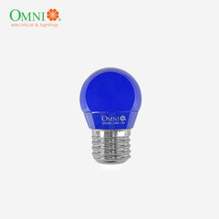 Omni Basic LED Colored Round Bulb 1.5 Watts E27 Lamp Base SOLD PER COLOR