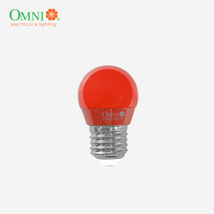 Omni Basic LED Colored Round Bulb 1.5 Watts E27 Lamp Base SOLD PER COLOR