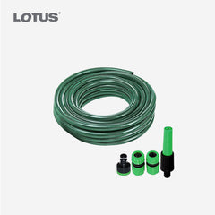 Lotus Heavy Duty Garden Hose 1/2 Inch x 50 feet/15 meters with Nozzle LTGT1250GHXS