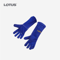 Lotus Professional Full Protection Welding Leather Gloves Blue 16" LWG216