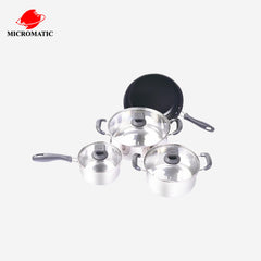 Micromatic 4pcs Cookware Set (1pc. Frying Pan, 2pcs. Soup Pot, 1pc. Milk Pot) MC4SET