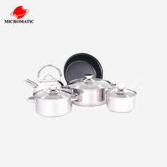 Micromatic 5pcs Cookware Set (1pc Fry Pan, 2pcs Soup Pot, 1pc Milk Pot, 1pcKettle) MC5SET