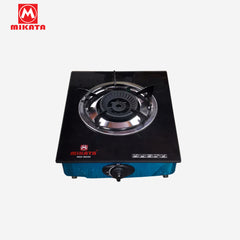 Mikata Stainless Body Single Burner Twin Jet Glass Top Gas Stove MIK-MGS-901GS